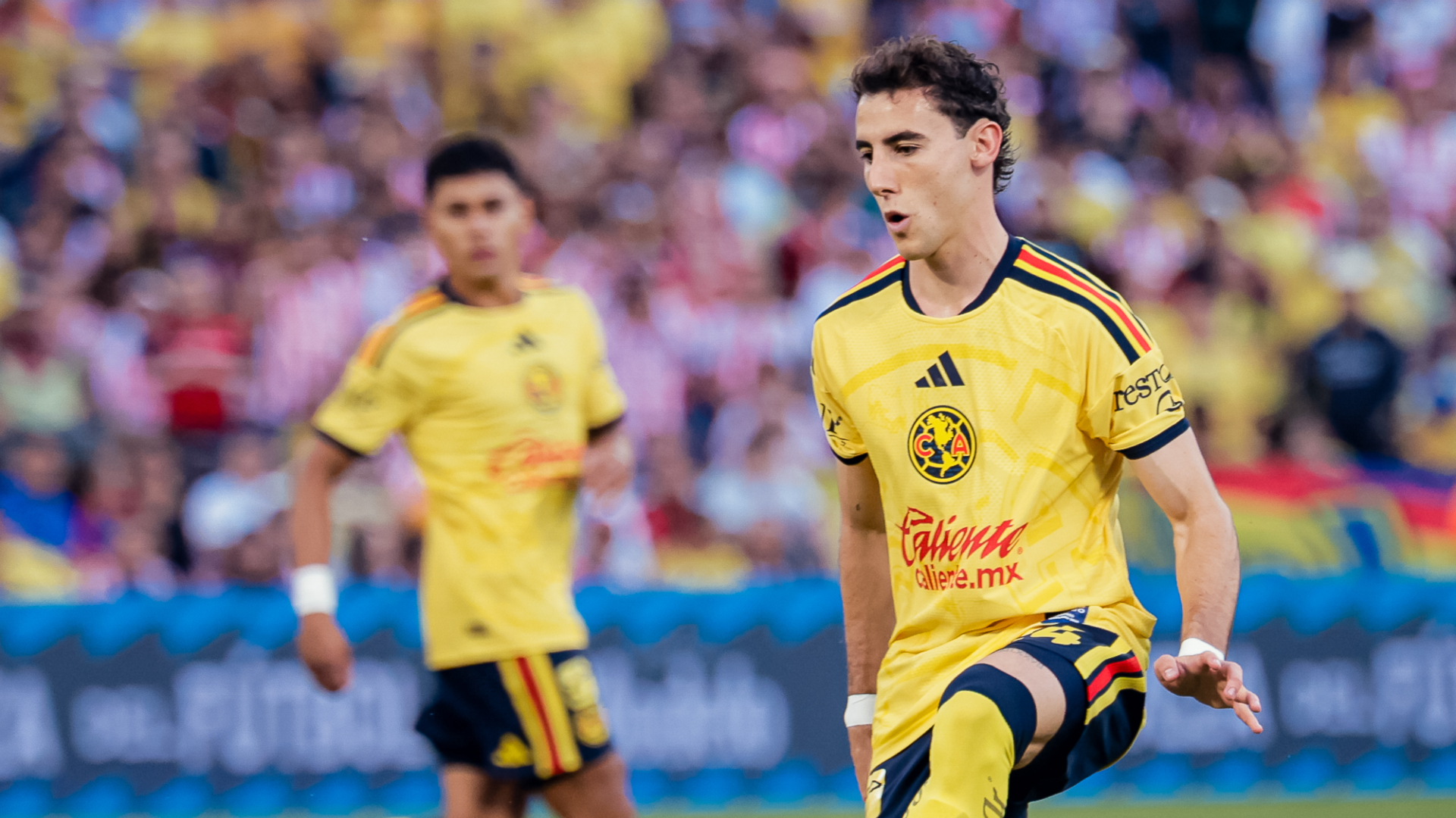 Jugadores del América durante un partido.